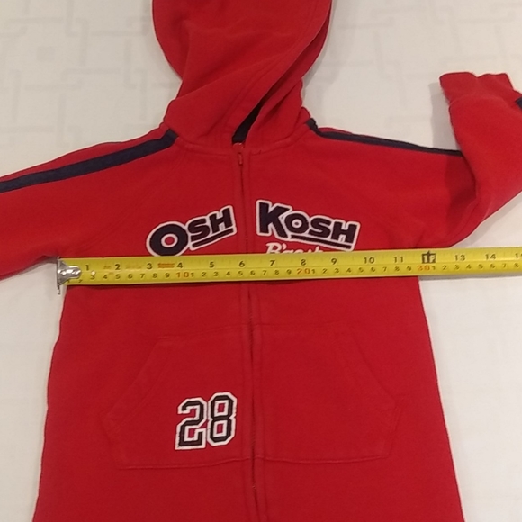 Red Oshkosh One Piece Sweat suit Romper Size 24 M - Picture 6 of 10